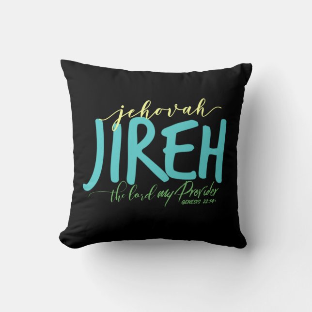 Almofada Jehovah Jireh Christian Décor, Jireh (Frente)