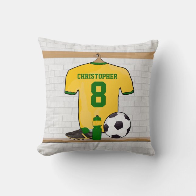 Almofada Jérsey amarelo personalizado (Frente)