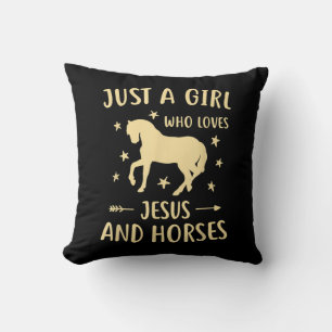 Almofada Jesus ama Apenas Uma Garota Que Ama Jesus E Caval