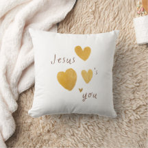 Jesus ama você Travesseiro decorativo moderno