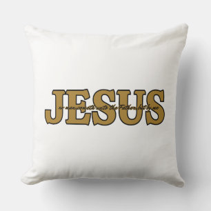 Almofada Jesus Christian Faith John 14:6 KJV Bíblia Verse