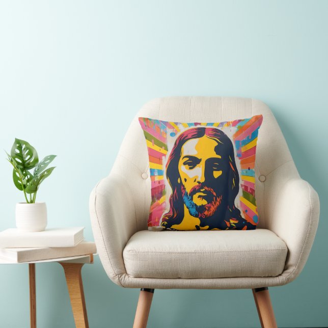 Almofada Jesus Christian Pop Art (Cadeira)