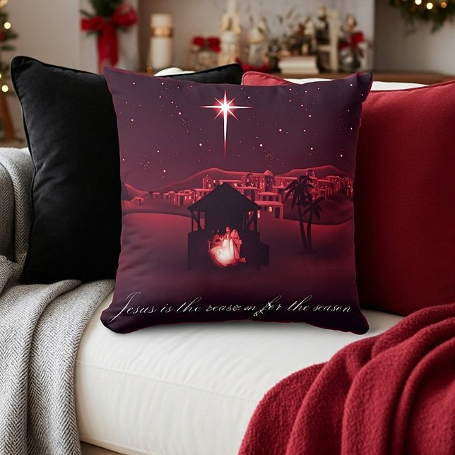 Almofada Jesus é a razão da Natividade (Criador carregado)