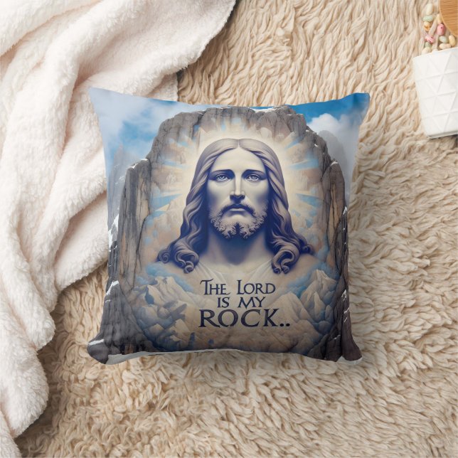 Almofada Jesus na Montanha: O Senhor é a minha pedra (Cobertor)