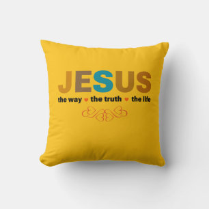 ALMOFADA JESUS. O CAMINHO, A VERDADE, A VIDA.