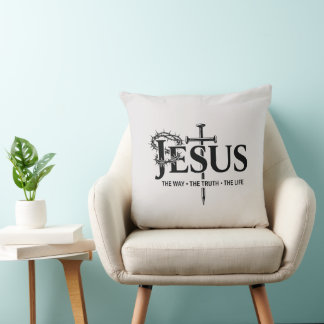 Almofada Jesus o caminho, a verdade, a vida!