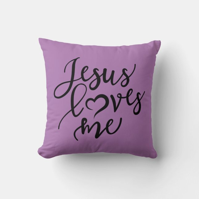 Almofada Jesus Reversível me ama (Frente)