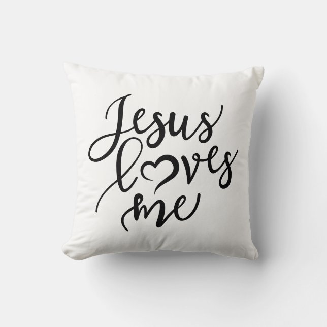 Almofada Jesus Reversível me ama (Frente)