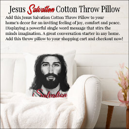 Almofada Jesus Salvando Travesseiro decorativo de Algodão