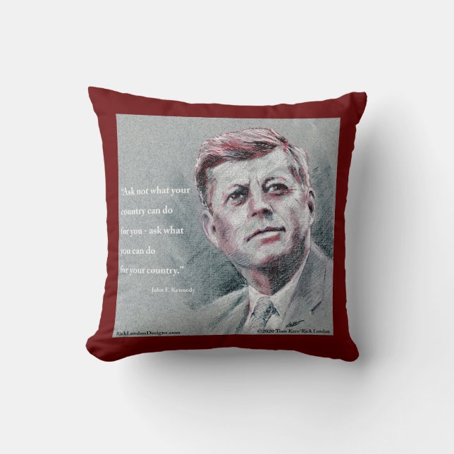 Almofada JFK & Citação (Frente)
