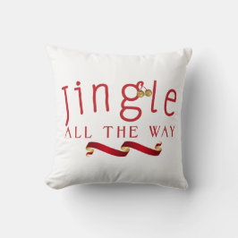 Almofada JINGLE ALL THE WAY Listras de Natal