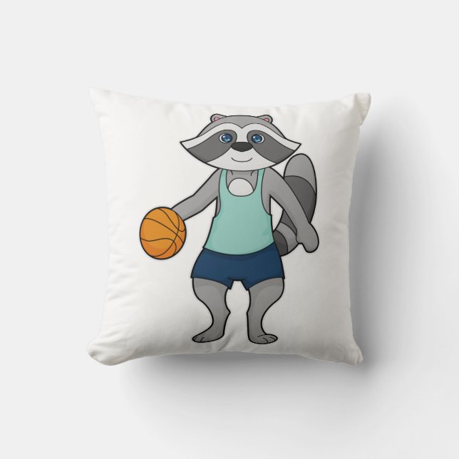 Almofada Jogador de basquete Racoon (Frente)
