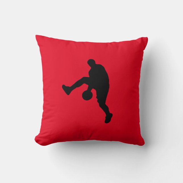 Almofada Jogador de basquete Silhouette (Frente)