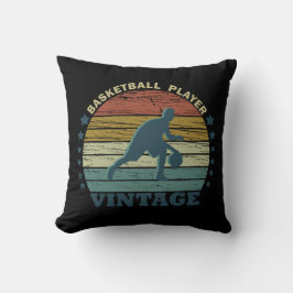 Almofada Jogador de Basquete Vintage Sunset