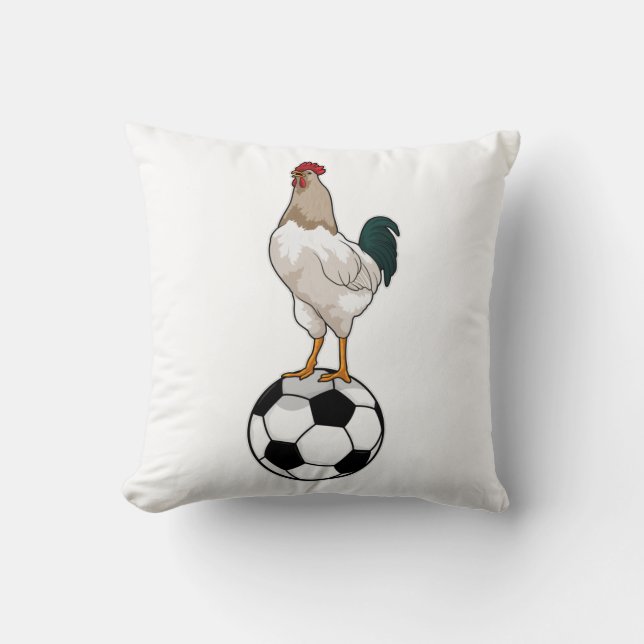 Almofada Jogador de futebol do Rooster (Frente)
