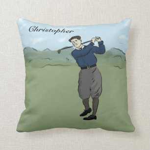 Almofada Jogador de golfe personalizado do estilo do