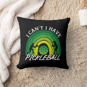Almofada Jogador De Pickleball Eu Não Posso Ter Arco-Íris D