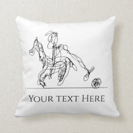 Almofada Jogador de Polo e Cavalo