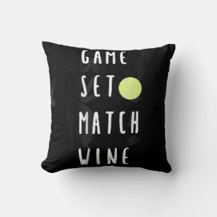 Almofada Jogador de Tênis de Vinho de Vinho do Jogo Corres