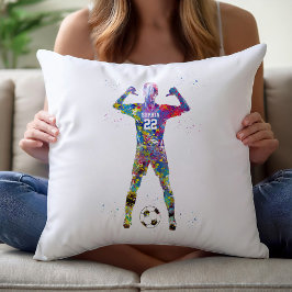 Almofada Jogadora de Futebol