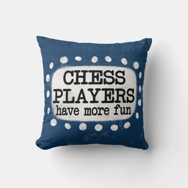 Almofada Jogadores De Xadrez Têm Mais Travesseiro decorativ (Frente)