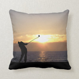 Almofada Jogando Golfe No Sunset