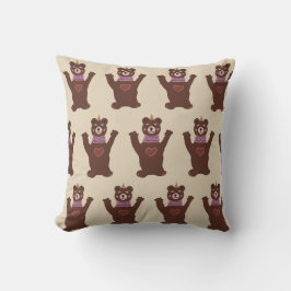 Almofada Jogar Cushion Brown Bear