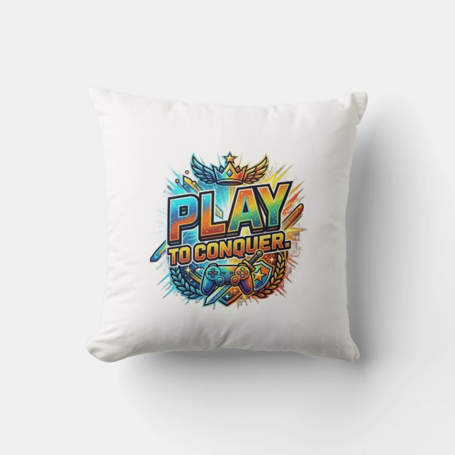 Almofada Jogar para Conquistar (Frente)