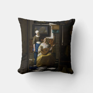 Almofada Johannes Vermeer - A Carta do Amor