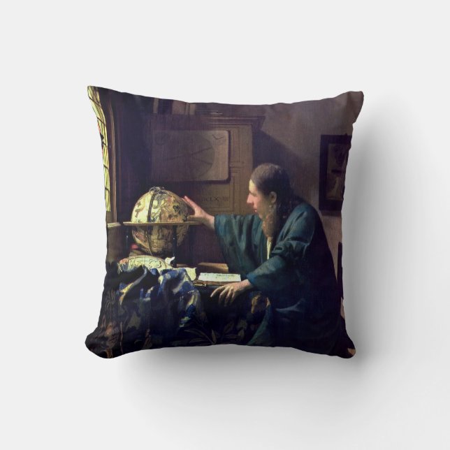 Almofada Johannes Vermeer - O Astronomer (Frente)