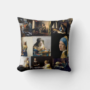 Almofada Johannes Vermeer - Patchwork de obras-primas