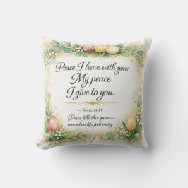 Almofada John 14:27 Bible Verse, Messianic Jewish Decor