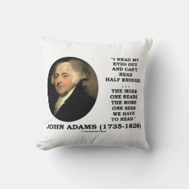 Almofada John Adams Leu Meus Olhos Para Fora Não Posso Ler