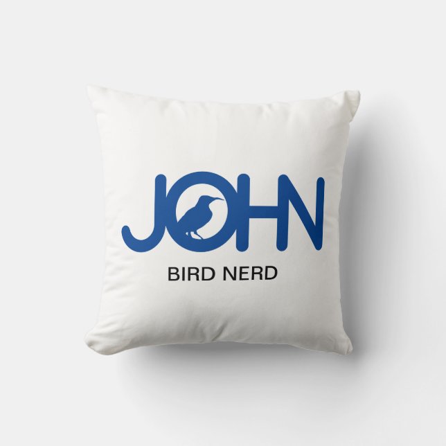 Almofada John Bird Nerd (Frente)