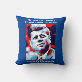 Almofada John F. Kennedy Cita Inspiração Motivacional