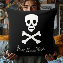 Almofada Jolly Roger Pirate Skull e Crossbones