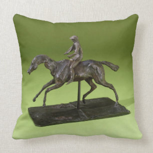 Almofada Jóquei em um cavalo (bronze)