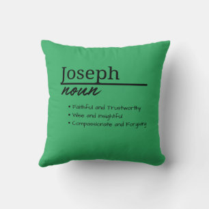 Almofada Joseph, Menino Definição de Nome Personalizado