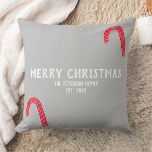 Almofada Joy Candy Canes de Natal