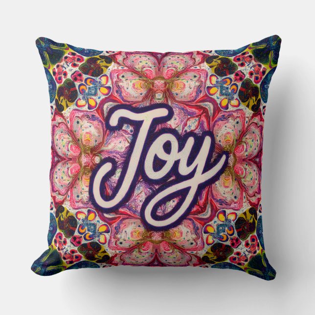 Almofada Joy Kaleidoscope Floral Pillow (Frente)