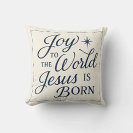 Almofada Joy to the World Jesus Is Born Pillow