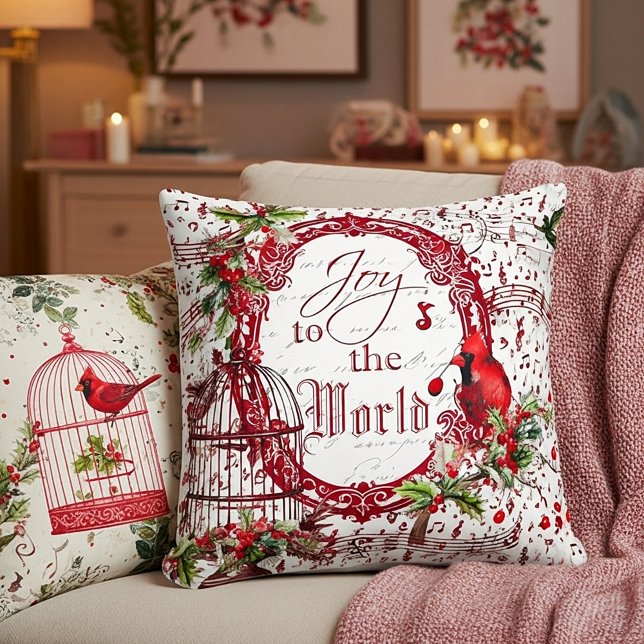 Almofada Joy to the world throw pillow (Criador carregado)