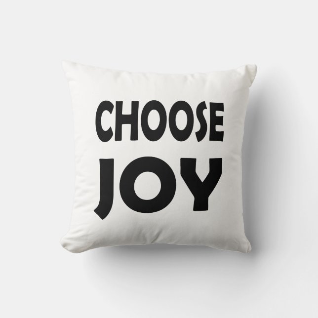 Almofada Joy Todo Dia | Citação Inspirativa (Frente)