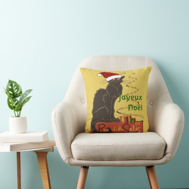 Almofada Joyeux Noel Le Chat Noir Paródia de Natal  (Cadeira)