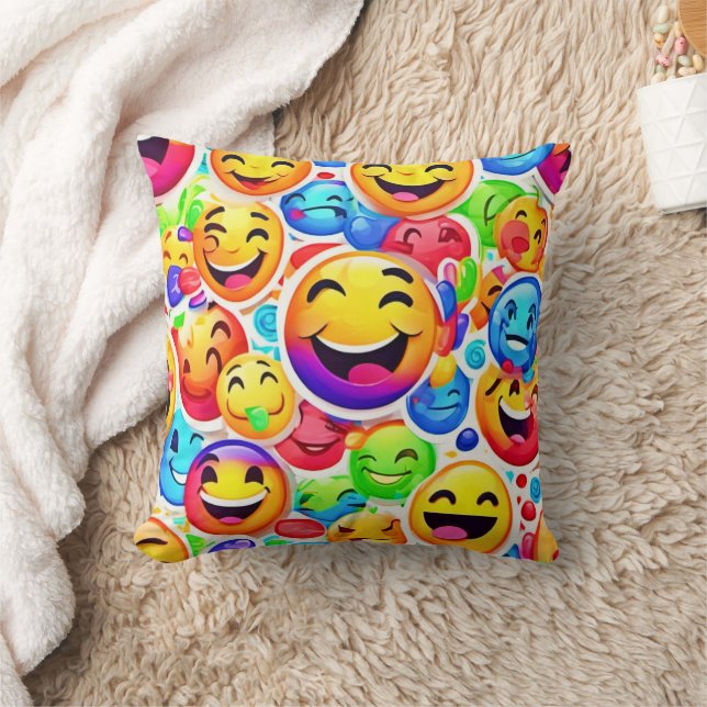 Almofada Joyful Emotion Art: Pintura Colorida (Cobertor)