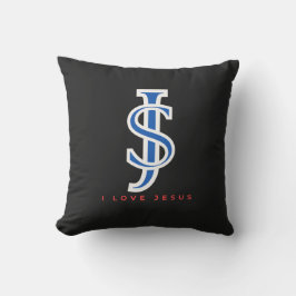 Almofada JS I love Jesus Typografia Art