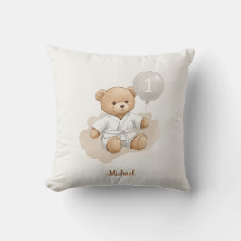 Almofada Judo Bear’s First Belt" – 1st Birthday White Belt