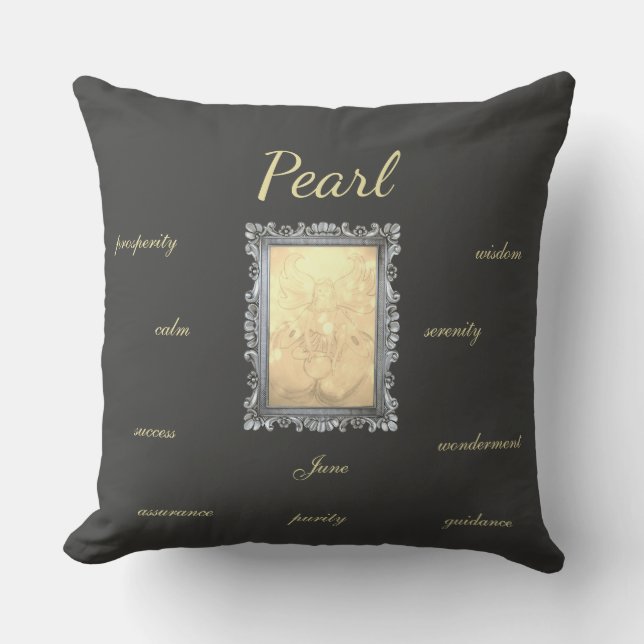 Almofada June Birthstone Pearl Fairy (Frente)