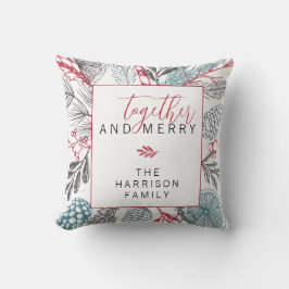 Almofada Juntos e Felizes da família Greenery