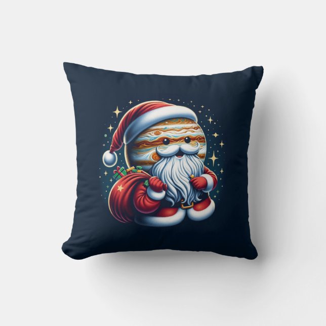 Almofada Júpiter Jolly Velho Papai Noel Astronomia (Frente)